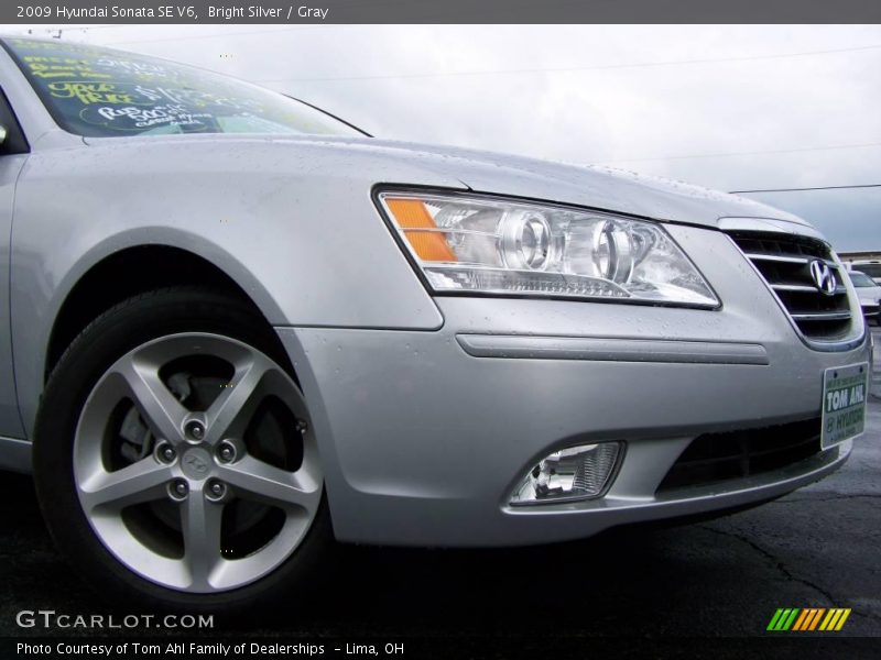 Bright Silver / Gray 2009 Hyundai Sonata SE V6