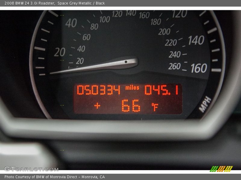 Space Grey Metallic / Black 2008 BMW Z4 3.0i Roadster