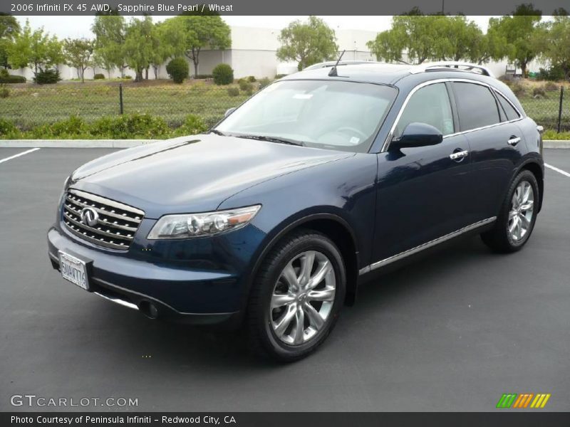 Sapphire Blue Pearl / Wheat 2006 Infiniti FX 45 AWD