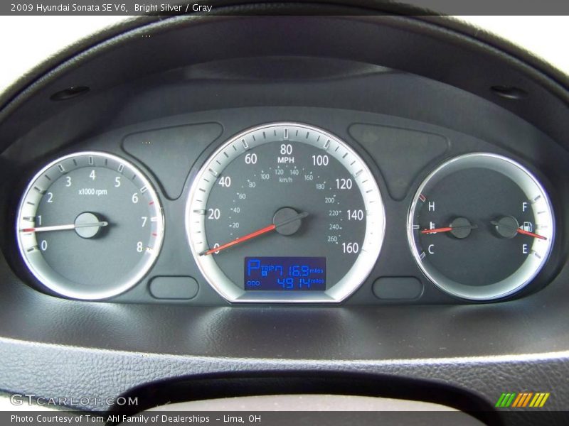 Bright Silver / Gray 2009 Hyundai Sonata SE V6