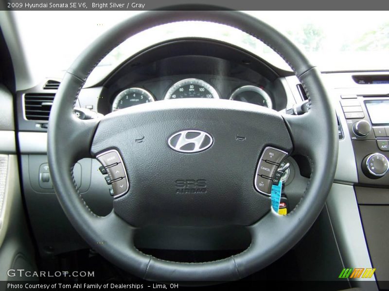 Bright Silver / Gray 2009 Hyundai Sonata SE V6