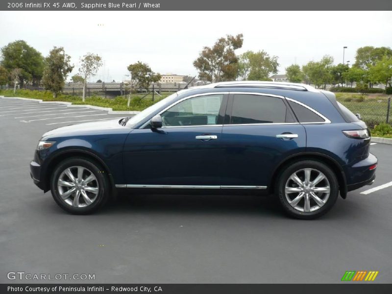 Sapphire Blue Pearl / Wheat 2006 Infiniti FX 45 AWD
