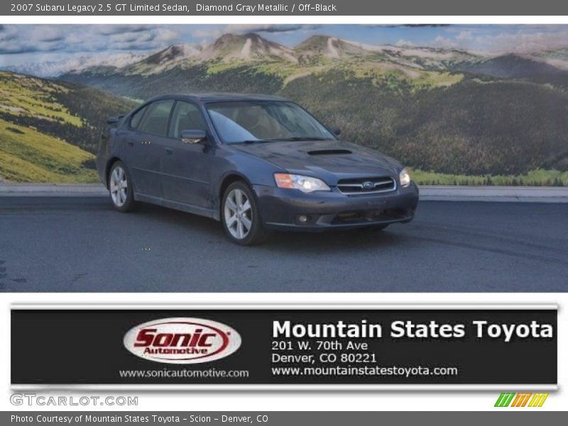 Diamond Gray Metallic / Off-Black 2007 Subaru Legacy 2.5 GT Limited Sedan