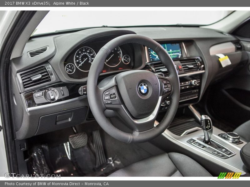 Alpine White / Black 2017 BMW X3 xDrive35i