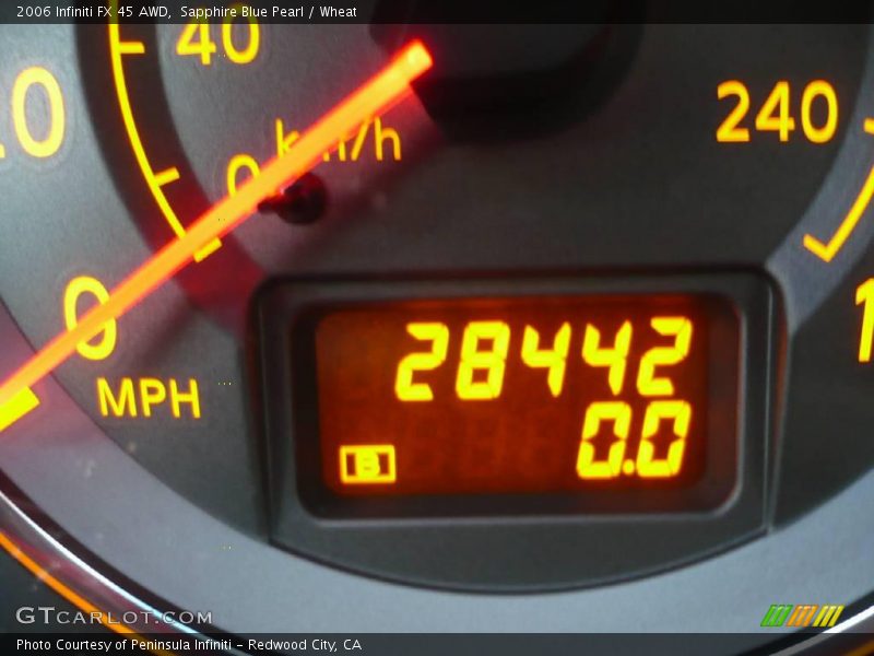 Sapphire Blue Pearl / Wheat 2006 Infiniti FX 45 AWD