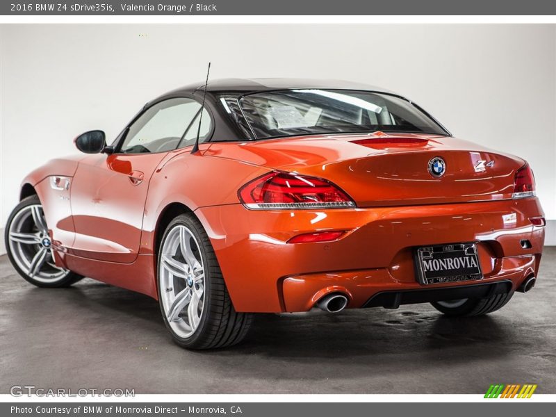 Valencia Orange / Black 2016 BMW Z4 sDrive35is