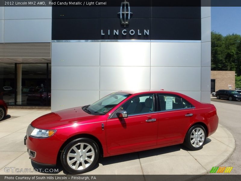 Red Candy Metallic / Light Camel 2012 Lincoln MKZ AWD