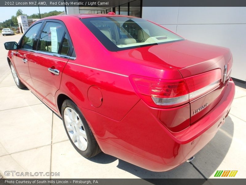 Red Candy Metallic / Light Camel 2012 Lincoln MKZ AWD