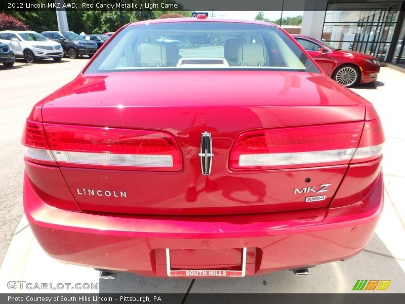 Red Candy Metallic / Light Camel 2012 Lincoln MKZ AWD