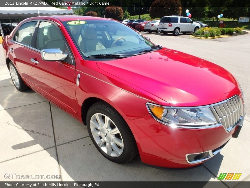 Red Candy Metallic / Light Camel 2012 Lincoln MKZ AWD
