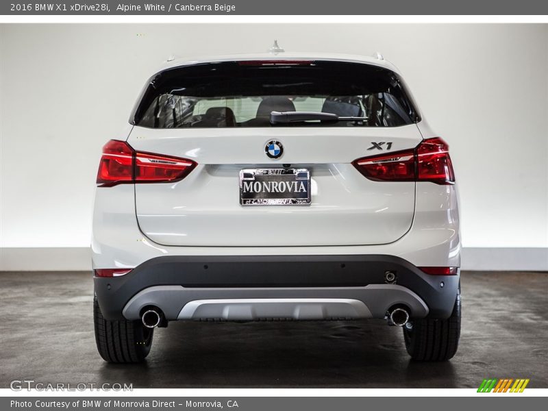 Alpine White / Canberra Beige 2016 BMW X1 xDrive28i