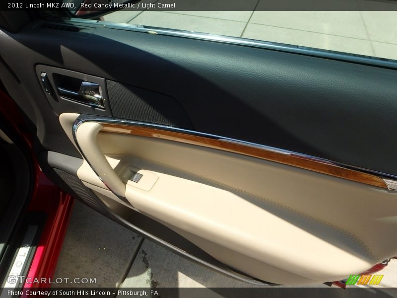 Red Candy Metallic / Light Camel 2012 Lincoln MKZ AWD