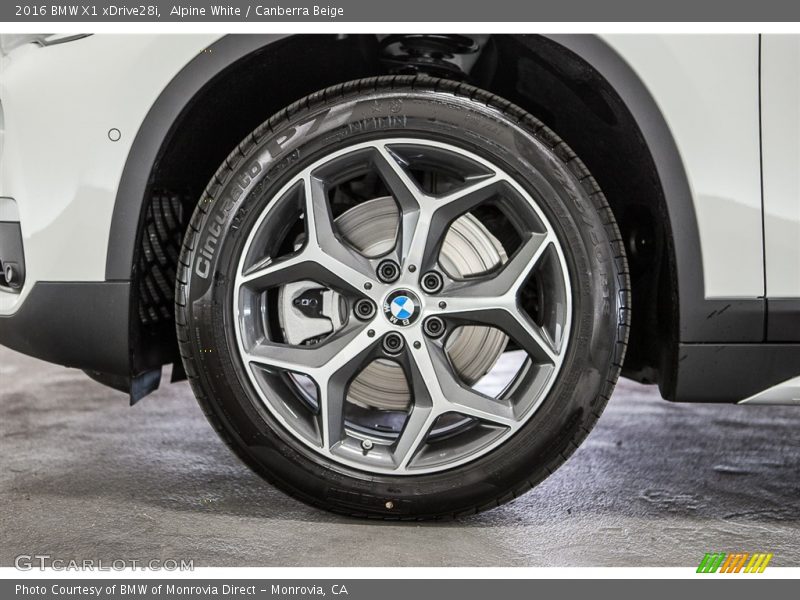 Alpine White / Canberra Beige 2016 BMW X1 xDrive28i