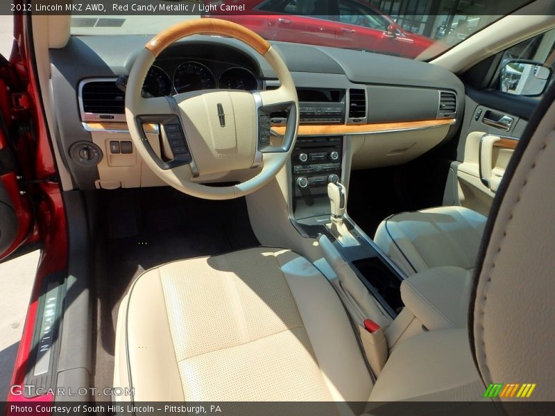 Red Candy Metallic / Light Camel 2012 Lincoln MKZ AWD