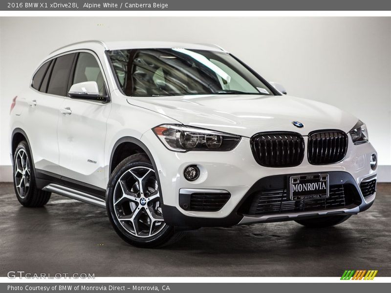 Alpine White / Canberra Beige 2016 BMW X1 xDrive28i