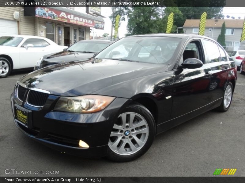 Black Sapphire Metallic / Terra/Black Dakota Leather 2006 BMW 3 Series 325xi Sedan