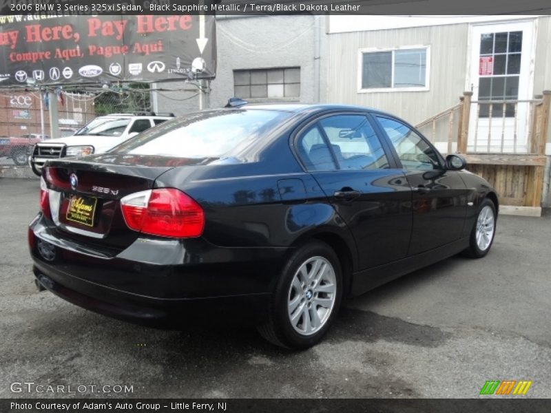 Black Sapphire Metallic / Terra/Black Dakota Leather 2006 BMW 3 Series 325xi Sedan