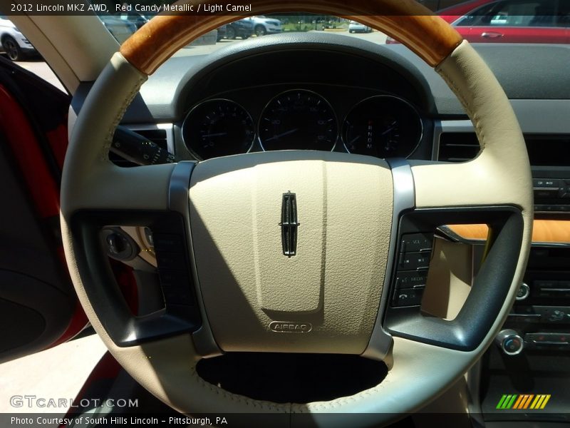 Red Candy Metallic / Light Camel 2012 Lincoln MKZ AWD