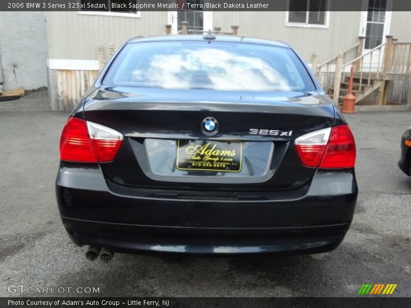 Black Sapphire Metallic / Terra/Black Dakota Leather 2006 BMW 3 Series 325xi Sedan