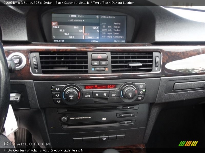 Black Sapphire Metallic / Terra/Black Dakota Leather 2006 BMW 3 Series 325xi Sedan