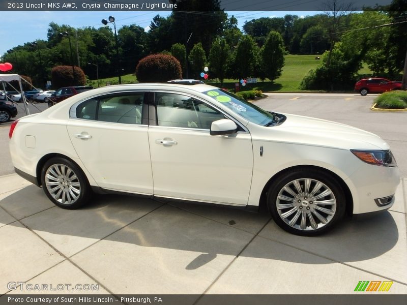 Crystal Champagne / Light Dune 2013 Lincoln MKS AWD