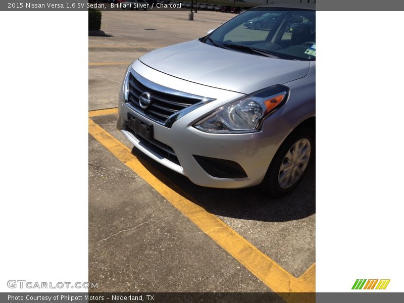 Brilliant Silver / Charcoal 2015 Nissan Versa 1.6 SV Sedan