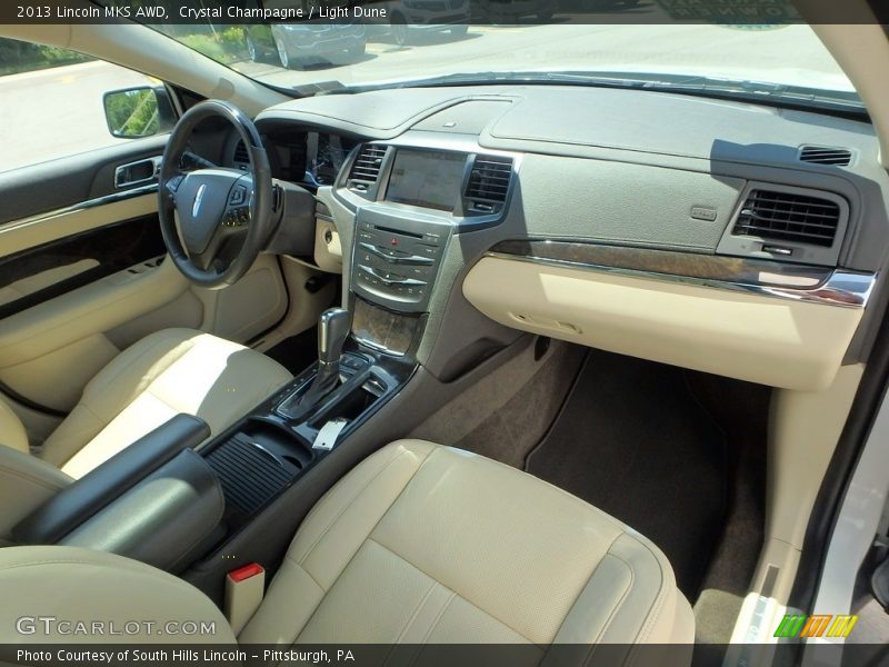Crystal Champagne / Light Dune 2013 Lincoln MKS AWD