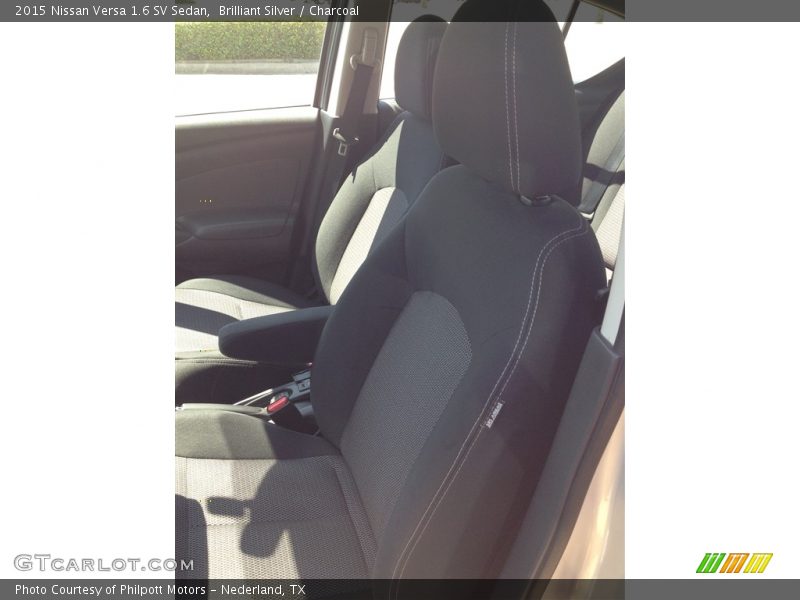 Brilliant Silver / Charcoal 2015 Nissan Versa 1.6 SV Sedan