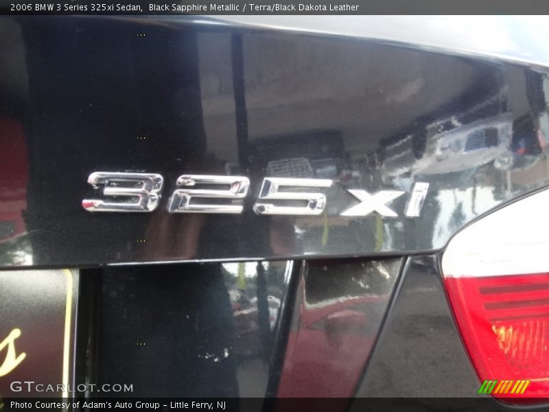 Black Sapphire Metallic / Terra/Black Dakota Leather 2006 BMW 3 Series 325xi Sedan