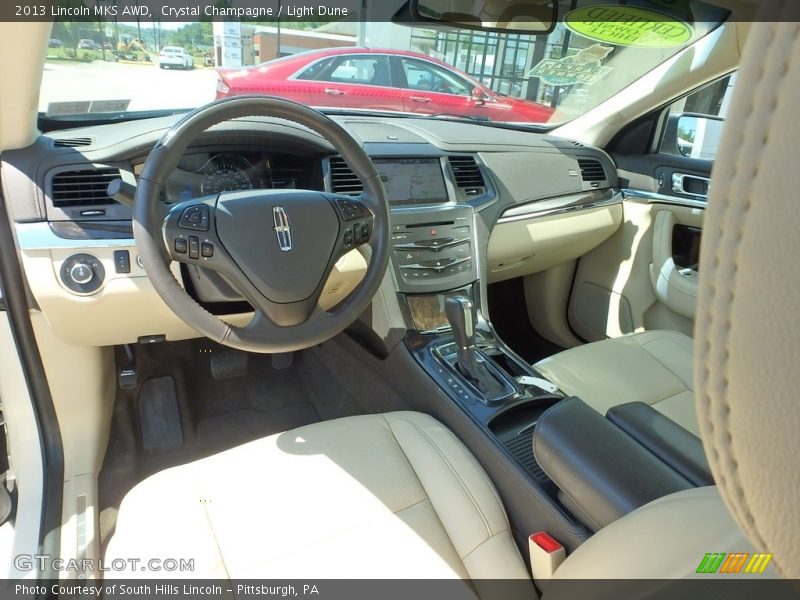 Crystal Champagne / Light Dune 2013 Lincoln MKS AWD