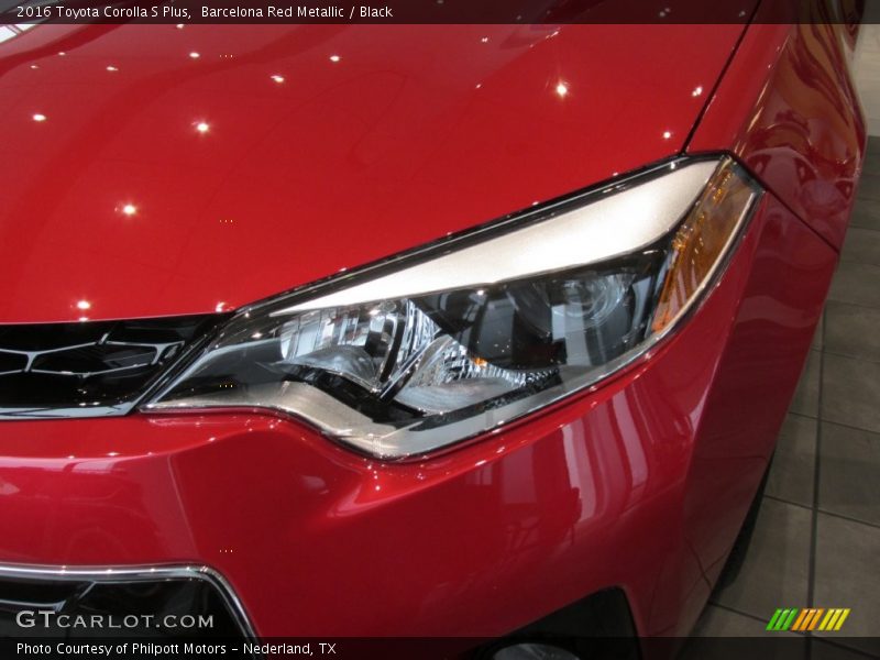 Barcelona Red Metallic / Black 2016 Toyota Corolla S Plus