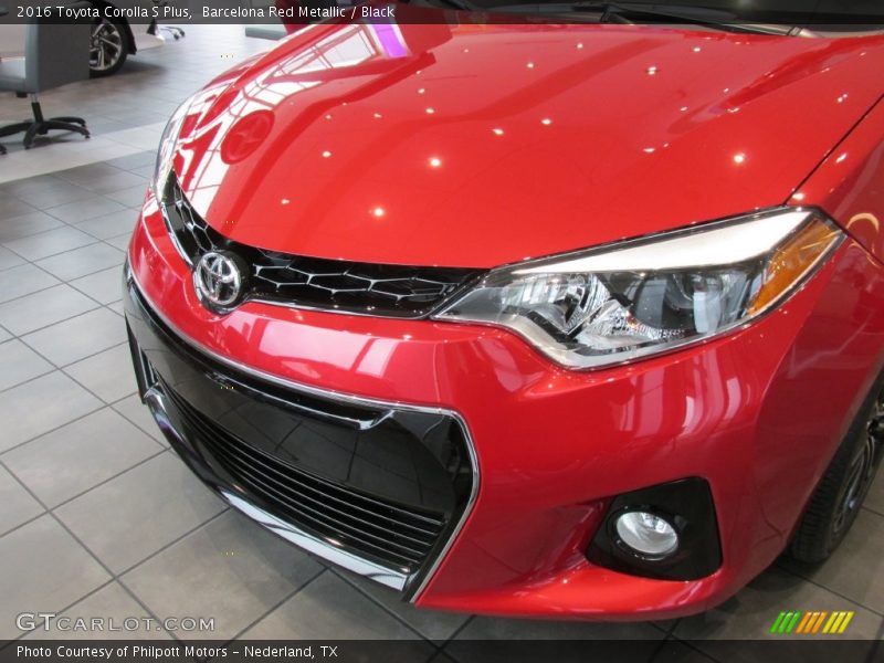 Barcelona Red Metallic / Black 2016 Toyota Corolla S Plus