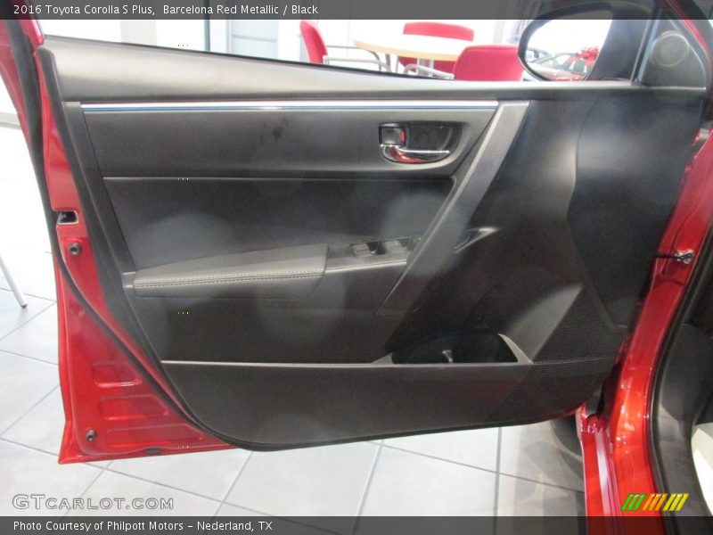 Barcelona Red Metallic / Black 2016 Toyota Corolla S Plus