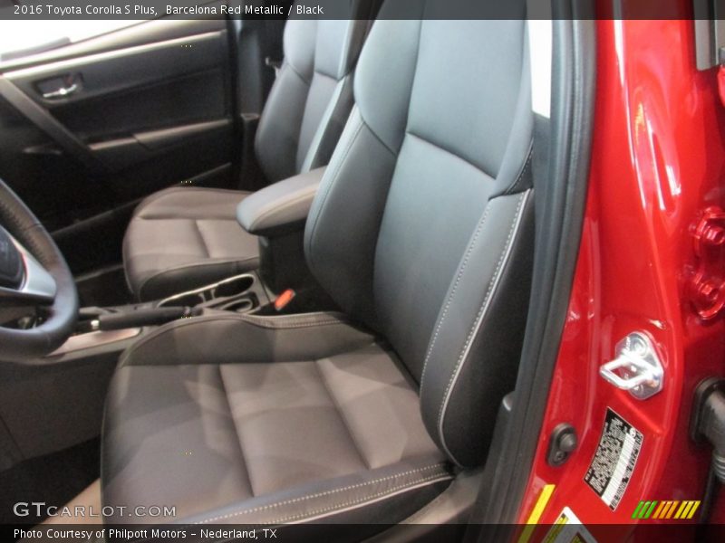 Barcelona Red Metallic / Black 2016 Toyota Corolla S Plus
