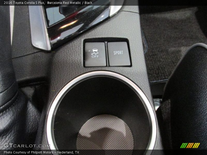 Barcelona Red Metallic / Black 2016 Toyota Corolla S Plus