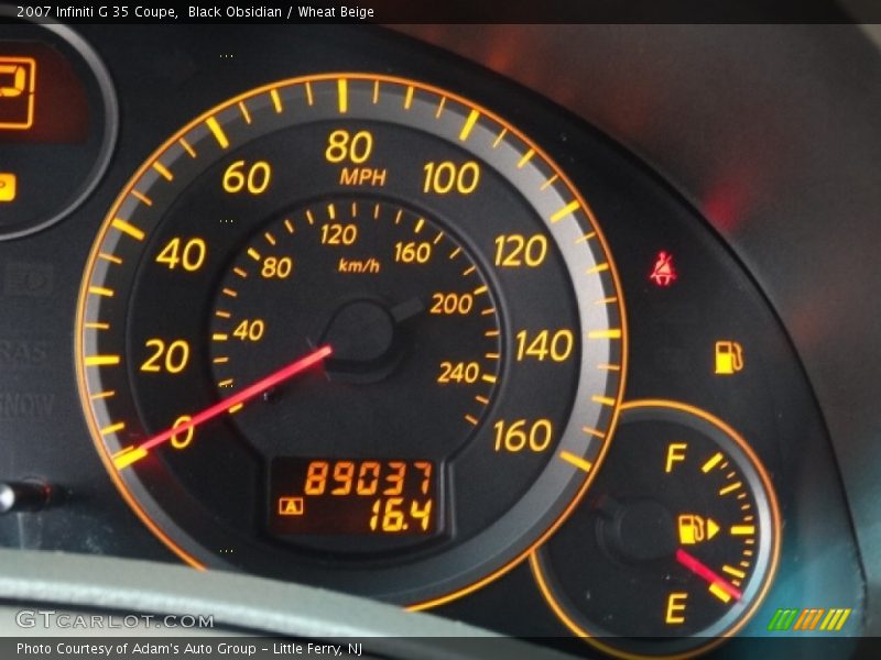 Black Obsidian / Wheat Beige 2007 Infiniti G 35 Coupe