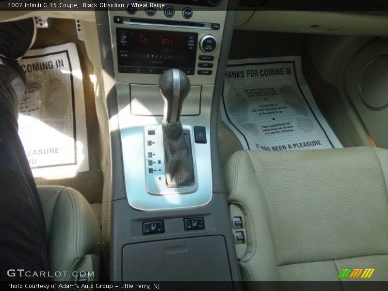Black Obsidian / Wheat Beige 2007 Infiniti G 35 Coupe