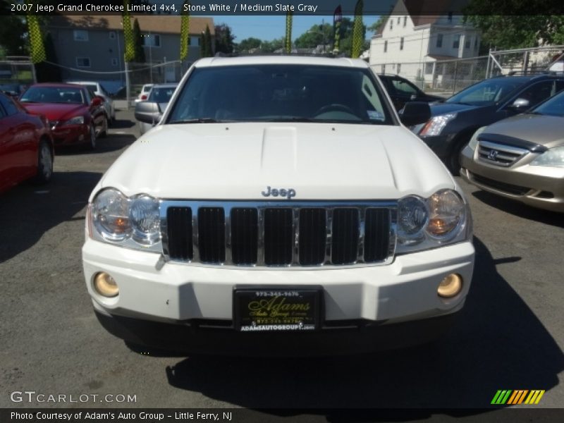 Stone White / Medium Slate Gray 2007 Jeep Grand Cherokee Limited 4x4