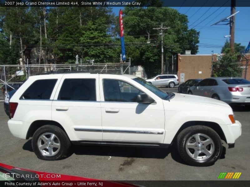 Stone White / Medium Slate Gray 2007 Jeep Grand Cherokee Limited 4x4