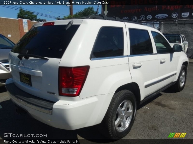 Stone White / Medium Slate Gray 2007 Jeep Grand Cherokee Limited 4x4