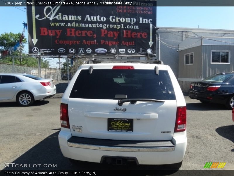 Stone White / Medium Slate Gray 2007 Jeep Grand Cherokee Limited 4x4