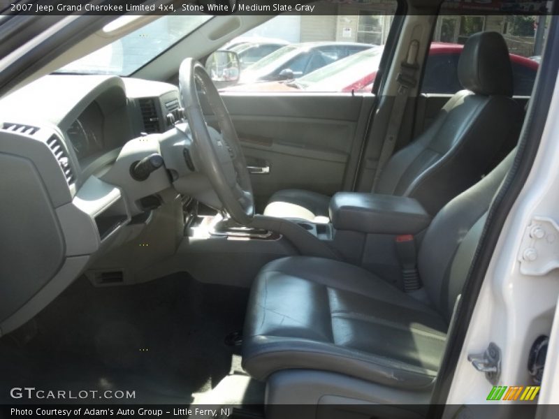 Stone White / Medium Slate Gray 2007 Jeep Grand Cherokee Limited 4x4