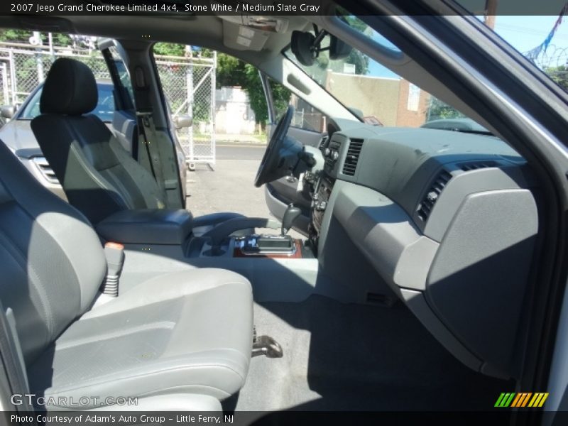 Stone White / Medium Slate Gray 2007 Jeep Grand Cherokee Limited 4x4