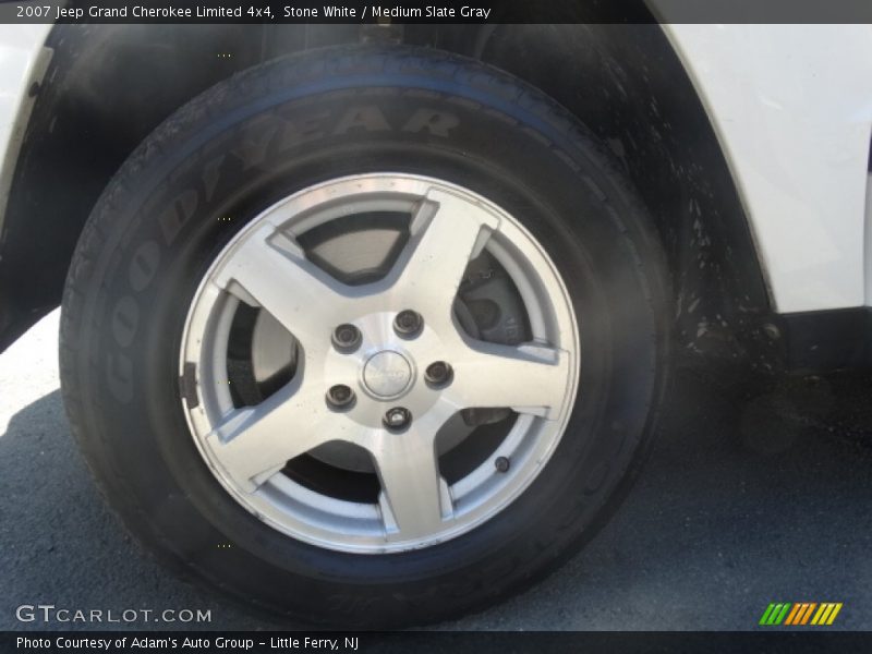 Stone White / Medium Slate Gray 2007 Jeep Grand Cherokee Limited 4x4