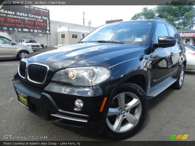 Jet Black / Sand Beige 2008 BMW X5 3.0si