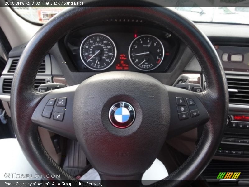 Jet Black / Sand Beige 2008 BMW X5 3.0si