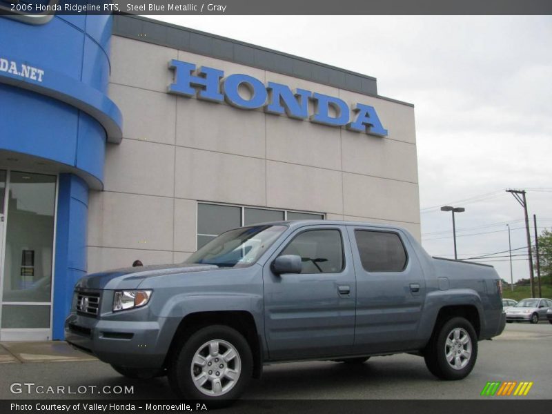 Steel Blue Metallic / Gray 2006 Honda Ridgeline RTS