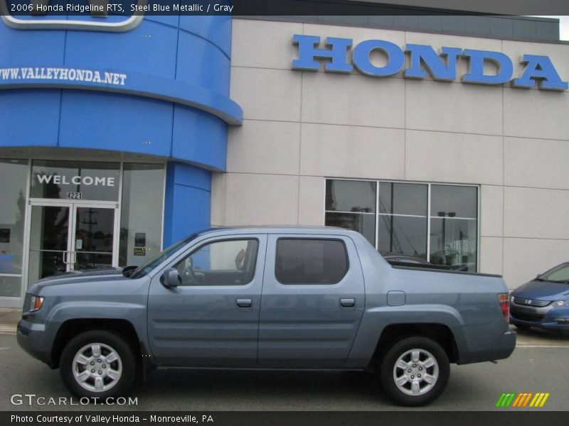 Steel Blue Metallic / Gray 2006 Honda Ridgeline RTS