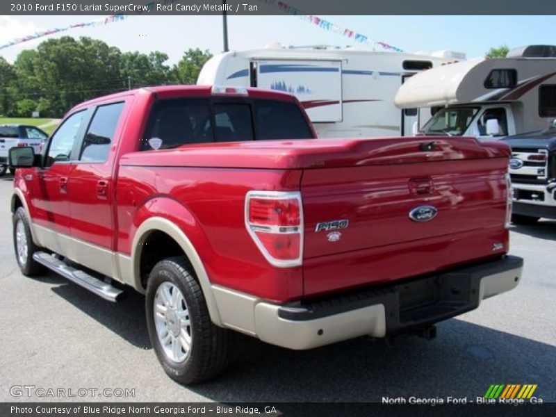 Red Candy Metallic / Tan 2010 Ford F150 Lariat SuperCrew