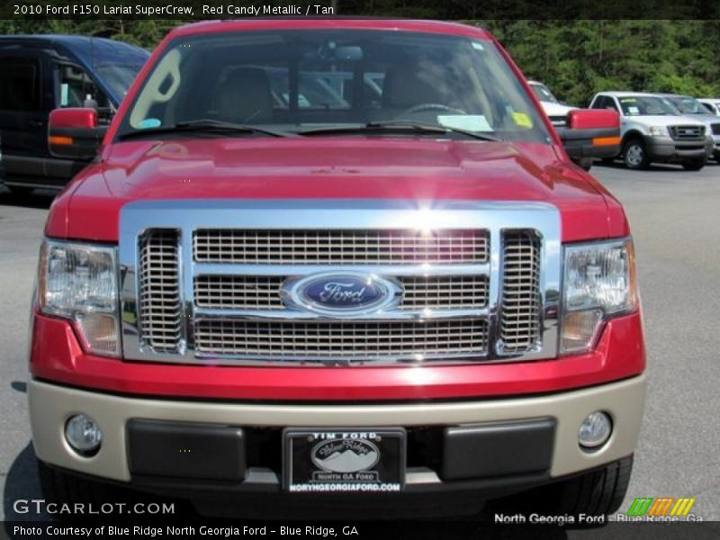 Red Candy Metallic / Tan 2010 Ford F150 Lariat SuperCrew